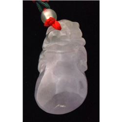 Certified GLA Natural Icy Lavendar Jade 40mm, 62-cts