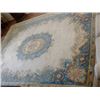 Image 1 : Beautiful Chinese Handmade 100% Wool Rug (pastel colors mainly Blue)