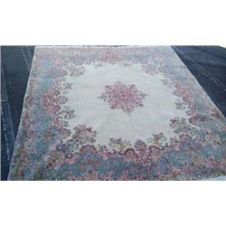 Vintage Persian fine Wool Kermani Rug, 99.00 x 97.50", 42-lbs