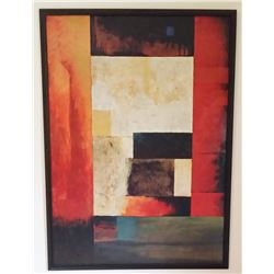 Oil on Canvas Geometric Modern Art 48x45", 6-lbs