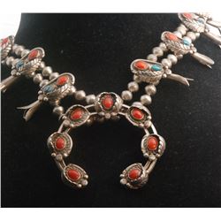 Huge Heavy Old Tibetan Silver Necklace 160gr