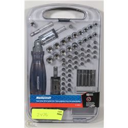60PC MASTERCRAFT TWIN DRIVER BIT & SOCKET SET