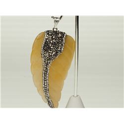 #7-AGATE & CRYSTAL PENDANTS WITH SILVER BALL