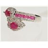 Image 1 : #11-STERLING SILVER RUBY RING