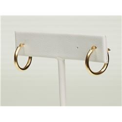 #14-14KT HOOP GOLD EARRINGS
