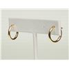 Image 1 : #14-14KT HOOP GOLD EARRINGS