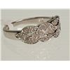 Image 2 : #18-STERLING SILVER DIAMOND RING WITH 26 DIAMONDS