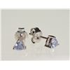 Image 1 : #21-STERLING SILVER TANZANITE EARRINGS