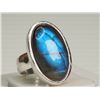 Image 2 : #22-STERLING SILVER LABRODORITE RING