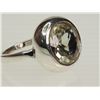Image 2 : #24-STERLING SILVER GREEN AMETHYST RING