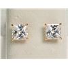 Image 1 : #27-14KT GOLD CUBIC ZIRCONIA EARRINGS