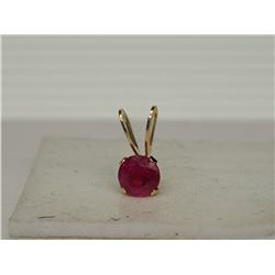 #32-10KT GOLD RUBY PENDANT