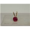Image 1 : #32-10KT GOLD RUBY PENDANT