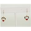Image 1 : #39-10KT GOLD RUBY EARRINGS