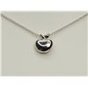 Image 1 : #42STERLING SILVER DIAMOND RHODUIM PLATED NECKLACE