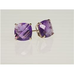 #44-14KT GOLD AMETHYST EARRINGS