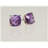 Image 1 : #44-14KT GOLD AMETHYST EARRINGS