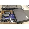 Image 1 : BOX OF ELECTRONICS INCLUDING DVD PLAYER, SCANNER,