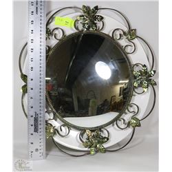 VINTAGE ROUND METAL MIRROR