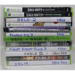 BUNDLE OF 12 XBOX & XBOX 360 GAMES INCL.