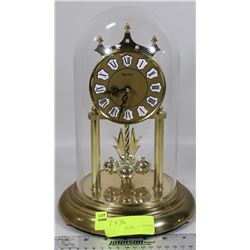 TRADITIONAL GLASS DOME ANNIVERSARY CLOCK WITH