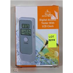 DIGITAL ALCOHOL TESTER W/ LCD CLOCK