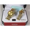 Image 1 : GENEVA CLASSIC MATCHING MEN/LADIES WATCHES