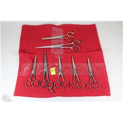 LOT OF HAIRDRESSING SCISSORS