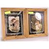 Image 1 : SET OF 2 VINTAGE 1970'S FRAMED MIRROR PICTURES