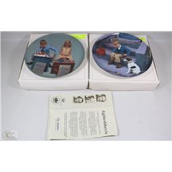 2 COLLECTOR PLATES WITH COA  INCL HJEMME ER BEDST,