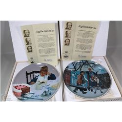 2 COLLECTIBLE PLATES  IKKE LUTTER LAGKAGE BY KURT