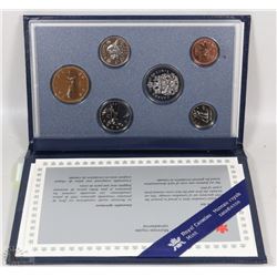 1995 CANADIAN 6 COIN SPECIMEN SET IN RCM CASE WITH