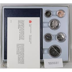 1982 CANADIAN 6 COIN SPECIMEN SET IN RCM CASE WITH