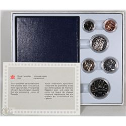 1984 CANADIAN 6 COIN SPECIMEN SET IN RCM CASE WITH