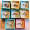 Image 1 : LOT OF 8 LADIES FASHION RINGS