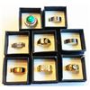 Image 1 : LOT OF 8 MEN'S FASHION RINGS