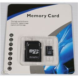 NEW 32GB MICRO SD CARD WITH ADAPTOR