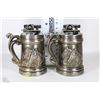 Image 1 : PAIR OF STEIN WITH HORSE DESIGN REFILLABLE BUTANE