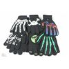 Image 1 : BAG OF 6 PAIRS OF GLOW IN THE DARK GLOVES