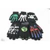 Image 1 : BAG OF 6 PAIRS OF GLOW IN THE DARK GLOVES