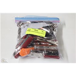 BAG OF ASSORTED POCKET KNIFES