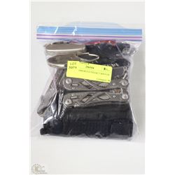 BAG OF ASSORTED POCKET KNIFES
