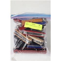 BAG OF ASSORTED POCKET KNIFES