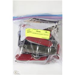 BAG OF ASSORTED POCKET KNIFES
