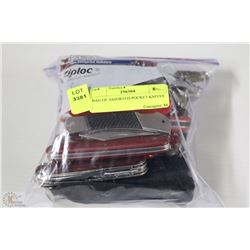 BAG OF ASSORTED POCKET KNIFES