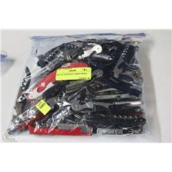BAG OF ASSORTED CORK SCREWS