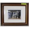 Image 1 : SIGNED ELEPHANT PICTURE 18" X 16"