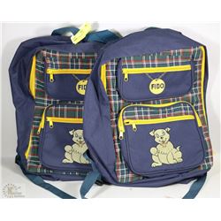 2 BRAND NEW FIDO BACKPACKS
