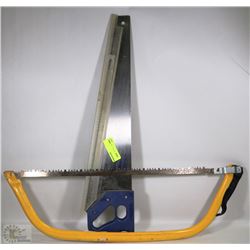 LOT OF TWO SAWS, BONE SAW AND HAND SAW