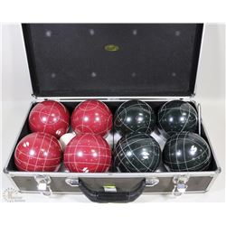 BOCCE BALL SET IN CASE